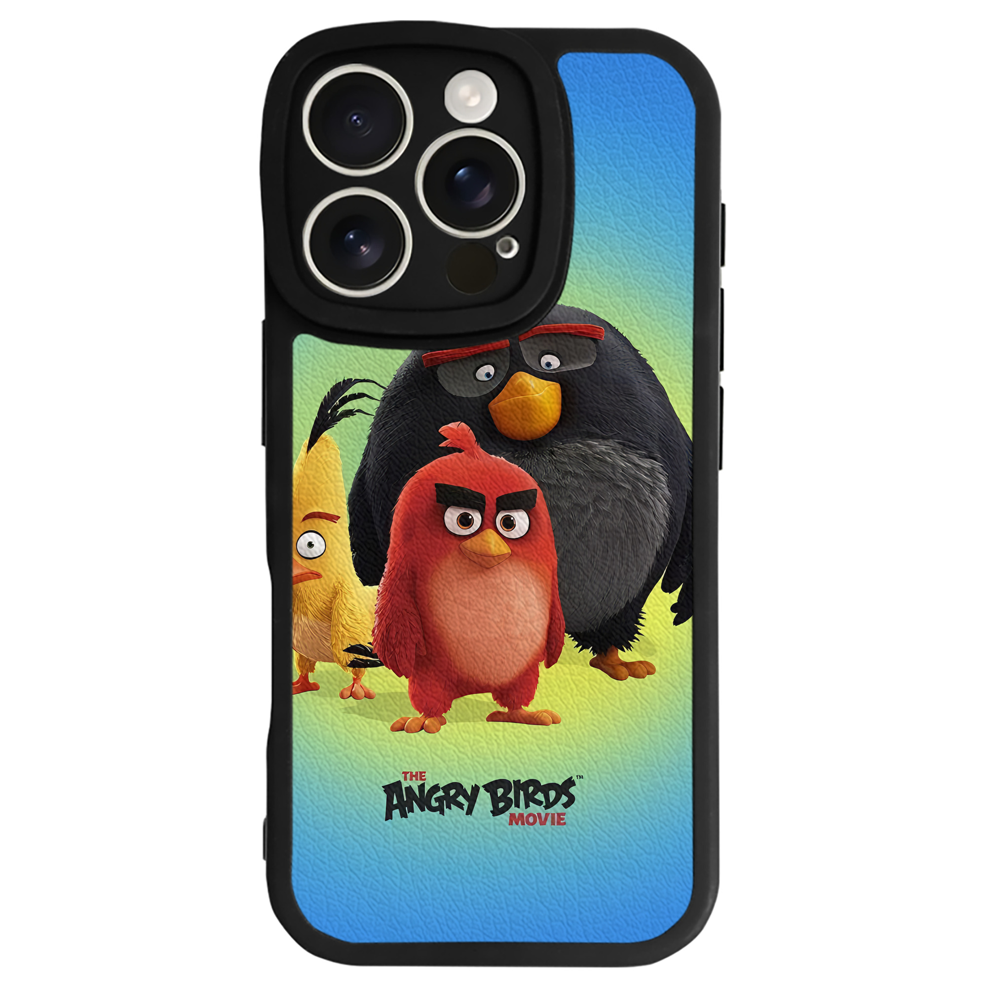（画像用） Angry Birds アングリーバード 【iPhone 16シリーズ対応】シリコンスマホケース（レザー調） 材質：シリコン